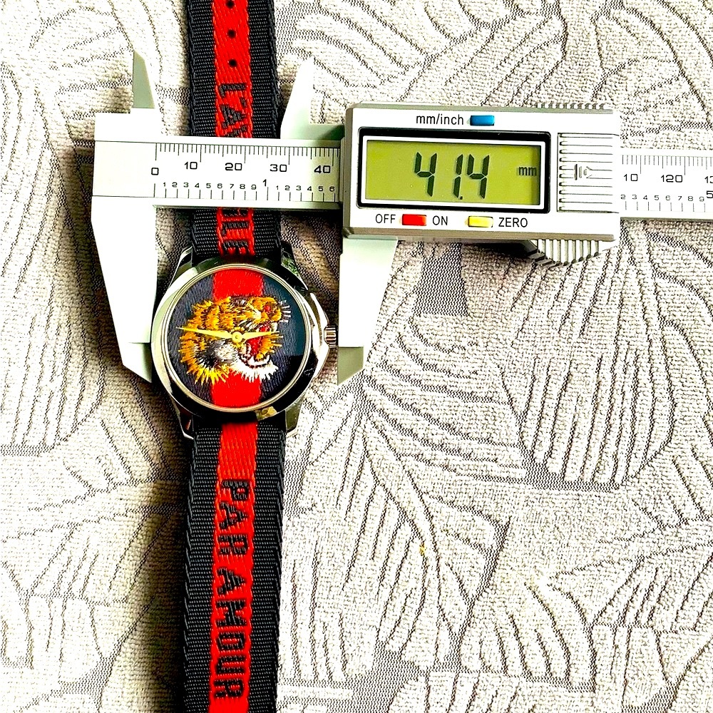 Gucci Tiger🐯Watch Le Marche Des Merveilles Nylon Strap 🔥🔥🔥 - Picture 12 of 12